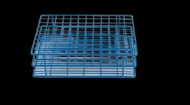 Wire Rack Test Tube Rack Fisherbrand™ 108 Place 13 to 16 mm Tube Size Blue 2-3/5 X 7-2/5 X 9-1/2 Inch