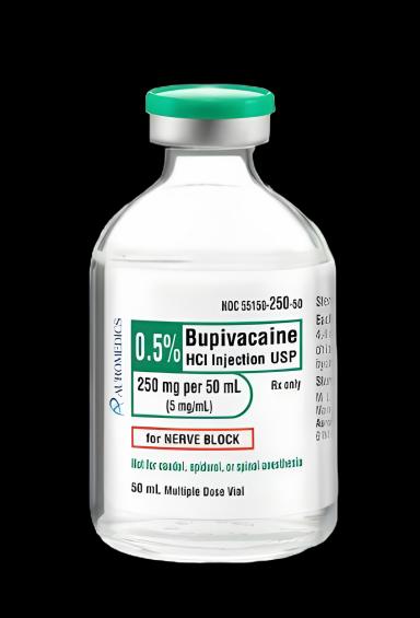 Bupivacaine HCl 0.5% Injection 50 mL Vial - AuroMedics Pharma