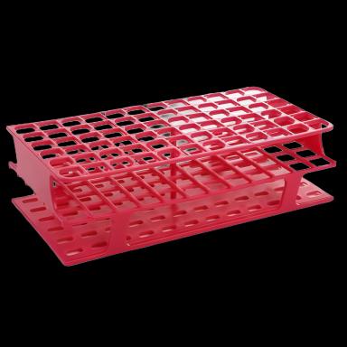 OneRack® Full Size Test Tube Rack 72 Place for 5-10 mL Tubes, Magenta - Polypropylene, Heat and Chemical Resistant