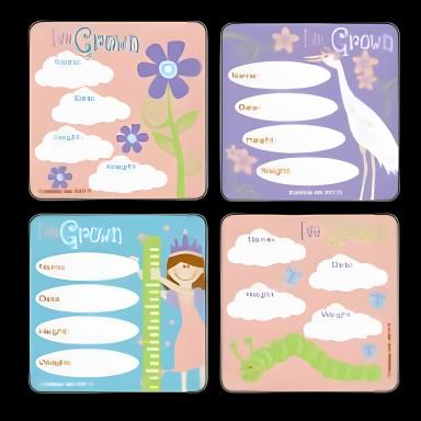 Kids Love Stickers® 90 per Roll I've Grown - Girls , Assorted Sticker 2-1/2 Inch
