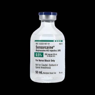 Sensorcaine® Bupivacaine HCl 0.5%, 5 mg / mL Injection Multiple-Dose Vial 50 mL - 1017720