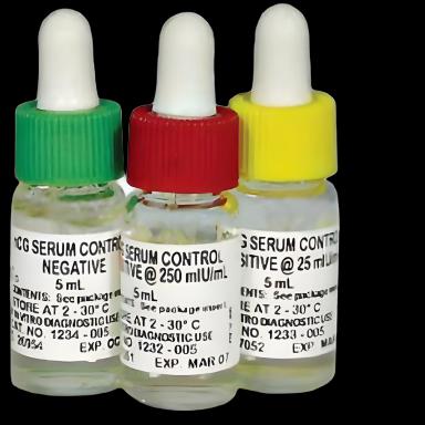 Fertility Test Control Set Human Chorionic Godadotropin (hCG) Serum 3 Levels 3 X 5 mL