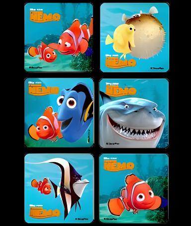 Disney® 75 per Roll Finding Nemo Sticker 2-1/2 Inch