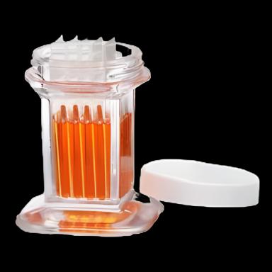 Wheaton® Soda Lime Glass Coplin Staining Jar, 55 mL with Polypropylene Cap