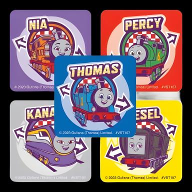 SmileMakers® 250 per Pack Thomas & Friends All Engines Go Sticker 1-5/8 Inch
