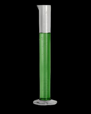 Graduated Cylinder Octagonal Base TPX PMP 100 mL