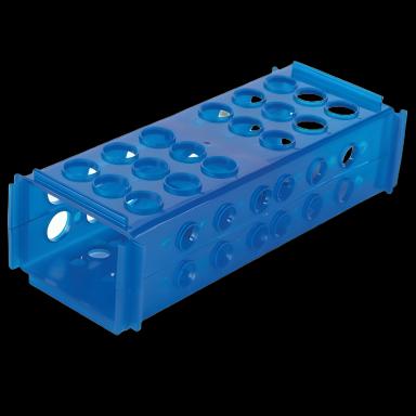 Versatile 4-Way Test Tube Rack for Medical Laboratories - Compatible with Multiple Tube Sizes