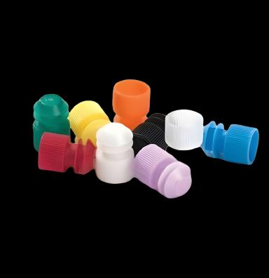 MarketLab Tube Closure Polyethylene Flanged Plug Cap Clear For 13 mm Tubes NonSterile