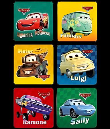 Disney® 75 per Pack Cars Sticker 2-1/2 Inch - 2547P