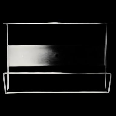 Glove Box Holder Wall or Counter Mounted 1-Box Capacity White 3-1/2 X 7-1/4 X 11 Inch Coated Wire