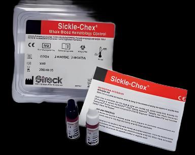 Sickle Cell Screening Test, Hemoglobin Electrophoresis Control Set Sickle-Chex® Whole Blood HGB S Positive Level / Negative Level 2 X 2.5 mL