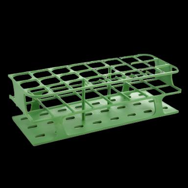 OneRack® Full Size Test Tube Rack, 24-Place, 15-50 mL, Green, Fiberglass-Reinforced POM