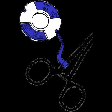 Blank Label Tape Barkley® Colored Identification Tape Blue Tape