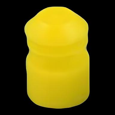 McKesson 16mm Yellow Polyethylene Flanged Plug Caps for Blood Drawing & Culture Tubes