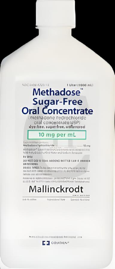 Methadose™ Methadone HCl 10 mg / mL Concentrate Bottle 1,000 mL CII - 00406872510
