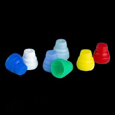 Globe® Scientific Polyethylene Plug Cap Yellow - Fits 10mm, 12mm, 13mm, 16mm Tubes