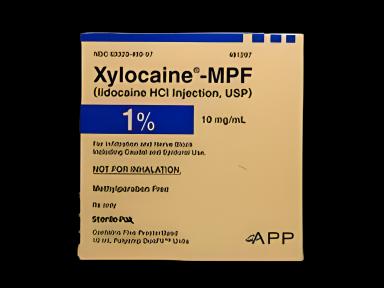 Xylocaine® - MPF Lidocaine HCl, Preservative Free 1%, 10 mg / mL Injection Ampule 10 mL