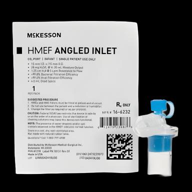 McKesson Heat and Moisture Exchanger with Filter for Infant Ventilation Support