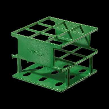 Nalgene Unwire 24-Place Green Test Tube Rack for 30mm Tubes - Thermo Scientific