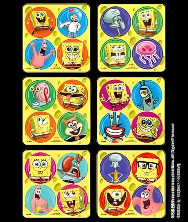 Disney® 300 per Box SpongeBob Square Pants Sticker 2-1/2 Inch