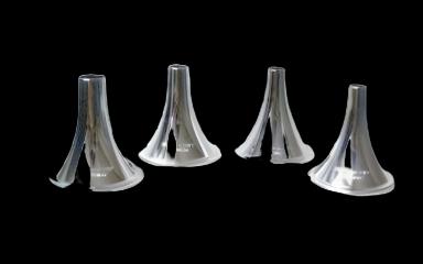BR Surgical Stainless Steel Round Tip Ear Speculum, Size 3, 7mm, Reusable for Otoscopes