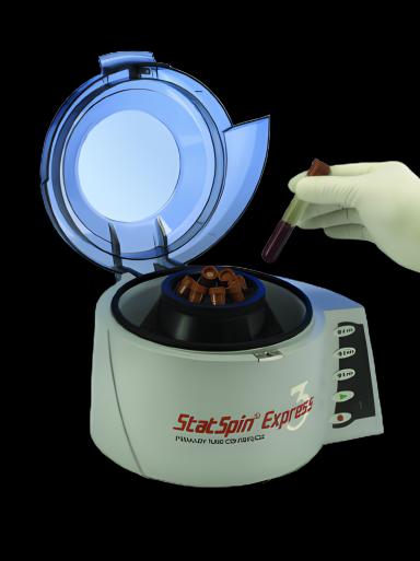 Centrifuge StatSpin® Express 3 8 Place Fixed Angle Rotor Fixed Speed 7,200 RPM