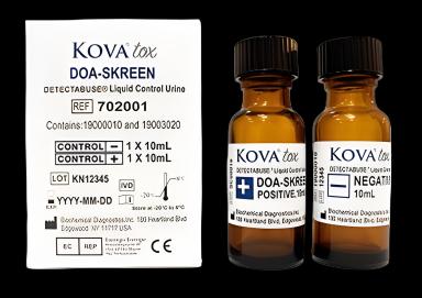 Detectabuse® DOA-Skreen 17-Drug Panel Control Set - Positive/Negative Level - 2 x 10 mL