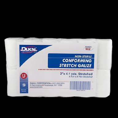 Conforming Bandage Dukal™ 2 Inch X 4-1/10 Yard 12 per Pack NonSterile 1-Ply Roll Shape - 602