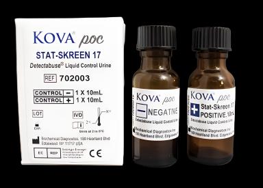 Drugs of Abuse Control Set by Detectabuse® Stat-Skreen® - Positive/Negative Level, 2 X 10 mL