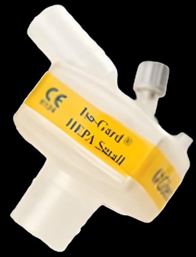 Heat and Moisture Exchanger with Filter Iso-Guard 25, Vt = .25 L 2.3 LPM