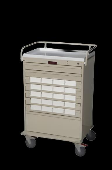Medication Cart Value Line Steel 22.5 X 29.5 X 44.75 Inch Light Blue 23 X 17 Inch Drawer, Seven 3 Inch, One 9 Inch