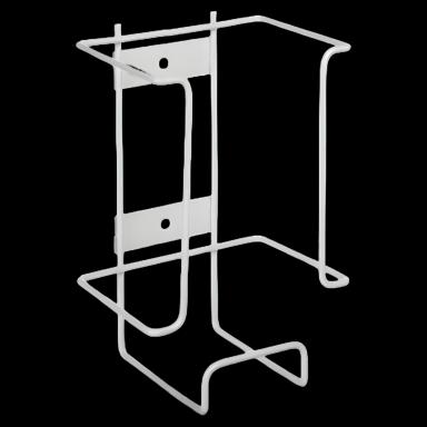 Epoxy-Coated Steel Glove Box Holder for Medical Facilities, Wall Mount, White