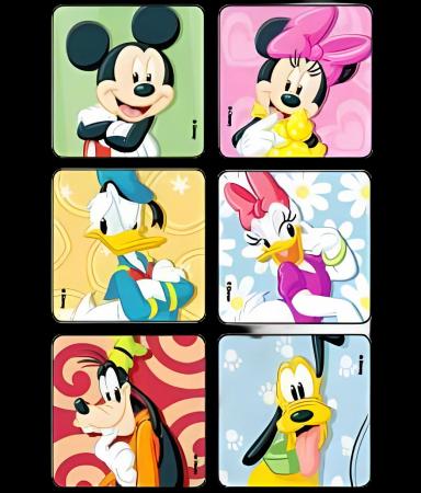 Disney® 75 per Pack Mickey and Friends Sticker 2-1/2 Inch