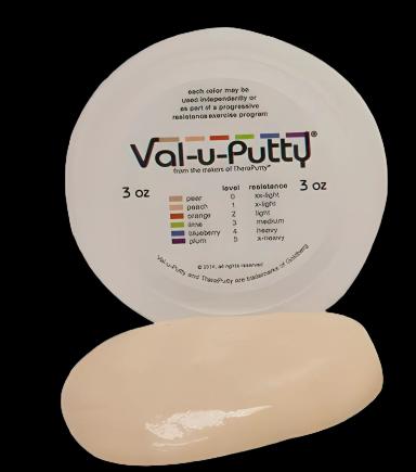 Val-u-Putty™ 2X-Light Therapy Putty for Grip Strengthening, 3 oz. - Pear