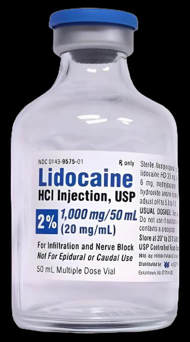 Lidocaine HCl 2%, 20 mg/mL Injection Vial 50 mL - Generic Xylocaine Alternative
