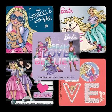 SmileMakers® 100 per Roll Barbie Modern Princess Sticker 2-1/2 Inch