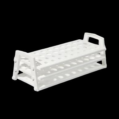 Nalgene™ 40-Place Polypropylene Test Tube Rack for 13-16mm Tubes - White
