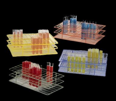 Test Tube Rack Poxygrid® 72 Place 15 to 16 mm Tube Size Green 64 X 130 X 241 mm