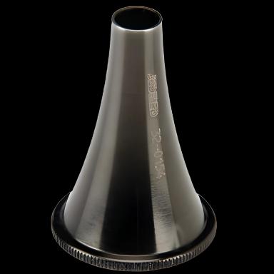 Jedmed Ear Speculum Tip - Ebonized, Reusable, Round Tip, Size 3, 5mm