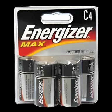 Alkaline Battery Energizer® MAX® C Cell 1.5V Disposable 4 Pack - 03980003976