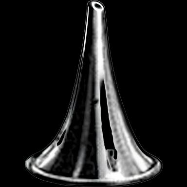 Sklar Farrior Ear Speculum Tip, Oval, Stainless Steel, Size 7, 6.5mm, Reusable