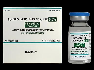Bupivacaine HCl, Preservative Free 0.5%, 5 mg / mL Injection Single-Dose Vial 10 mL - 55150016910