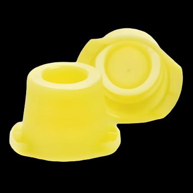 McKesson Universal Snap Caps for Blood Collection Tubes - Polyethylene, Yellow, Fits 12mm/13mm/16mm