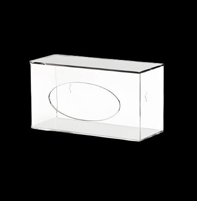 Glove Box Holder Side-Loading Wall Mounted 1-Box Capacity Clear 4.125 X 5.5 X 10.125 Inch Acrylic