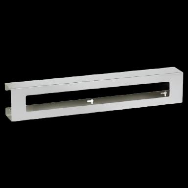 Glove Box Holder Slimline Horizontal or Vertical Mounted 3-Box Capacity Silver 4 X 5-1/2 X 30 Inch Steel