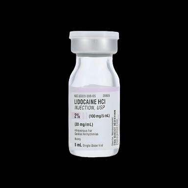 Lidocaine HCl, Preservative Free 2%, 20 mg / mL Injection Single-Dose Vial 5 mL - 1019710