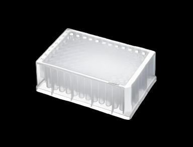 Eppendorf Deepwell 96-Well Microplate, 1,000 µL, Non-Sterile, White/Clear