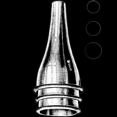 Ear Speculum Tip Oval Tip Size Medium Chrome Plated Reusable