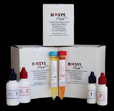 Multi-Analyte Control Set Biosys Plus™ Mini Drop Urinalysis Level 1, 2 5 X 2 X 5 mL