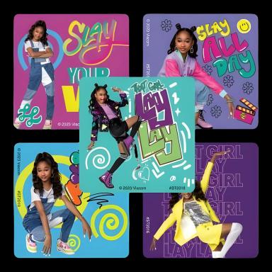 SmileMakers® 100 per Roll That Girl Lay Lay Sticker 2-1/2 Inch